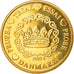 Denmark, 50 Euro Cent, 2002, unofficial private coin, MS(63), Brass