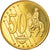 Dinamarca, 50 Euro Cent, 2002, unofficial private coin, SC, Latón