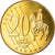 Dinamarca, 20 Euro Cent, 2002, unofficial private coin, SC, Latón