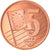 Denemarken, 5 Euro Cent, 2002, unofficial private coin, UNC-, Copper Plated