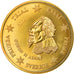 Szwecja, 50 Euro Cent, 2004, unofficial private coin, MS(63), Mosiądz