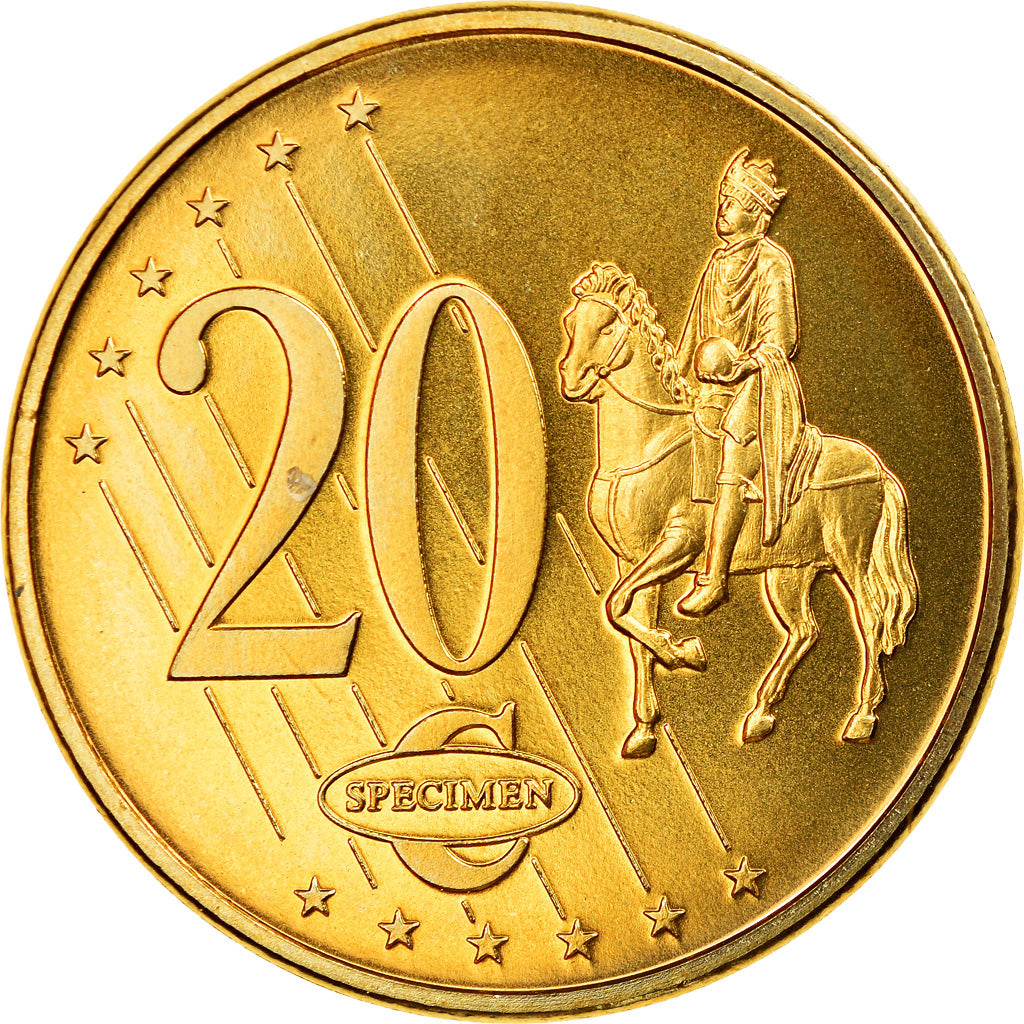 Sweden, 20 Euro Cent, 2004, unofficial private coin, MS(63), Brass
