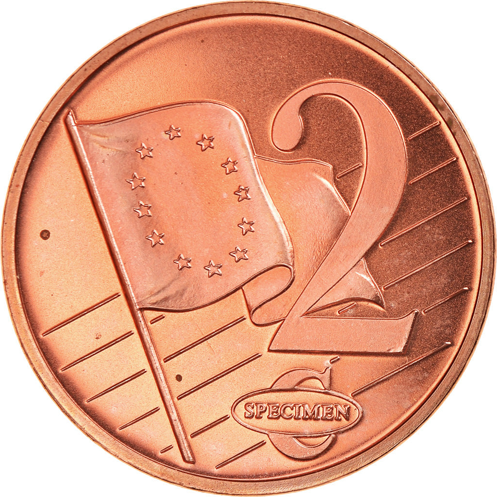 Sweden, 2 Euro Cent, 2004, unofficial private coin, MS(63), Copper Plated Steel