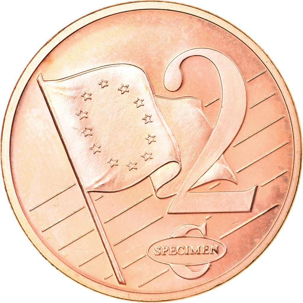 Great Britain, 2 Euro Cent, 2003, unofficial private coin, MS(63), Copper Plated