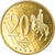 República Checa, 20 Euro Cent, 2003, unofficial private coin, SC, Latón