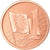República Checa, Euro Cent, 2003, unofficial private coin, SC, Cobre chapado en