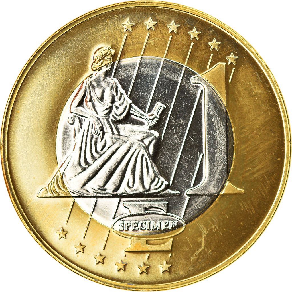 Austria, Euro, 1997, unofficial private coin, MS(63), Bi-Metallic