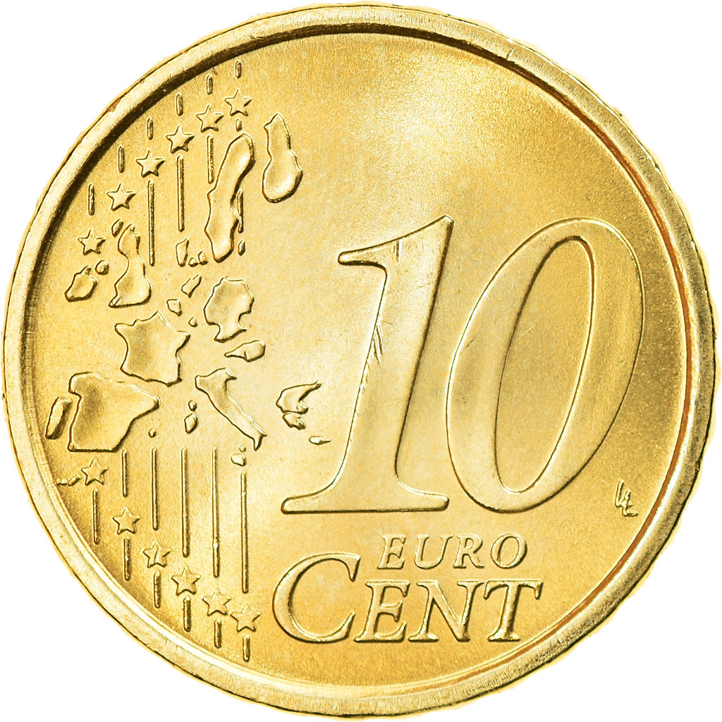 Italien, 10 Euro Cent, 2006, Rome, UNZ, Messing, KM:213