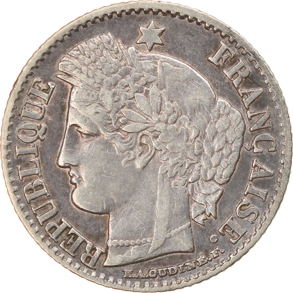 Monnaie, France, Cérès, 20 Centimes, 1851, Paris, TTB, Argent, Gadoury:303