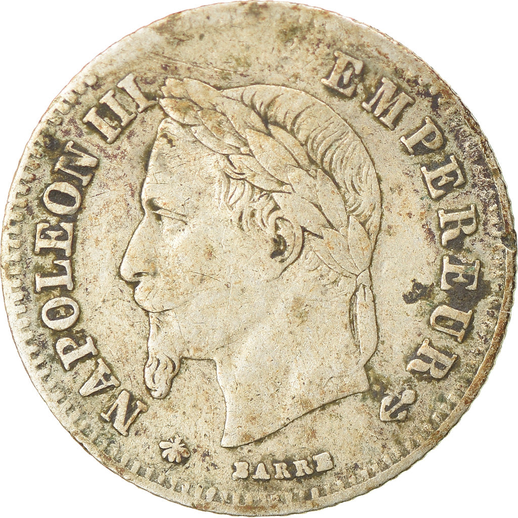 Coin, France, Napoleon III, Napoléon III, 20 Centimes, 1866, Paris, VF(20-25)