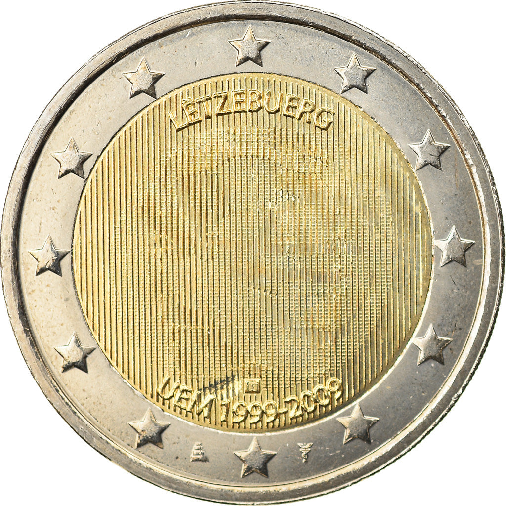 Luxemburgo, 2 Euro, EMU, 2009, SC, Bimetálico