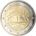 France, 2 Euro, Traité de Rome 50 ans, 2007, Paris, SPL, Bi-Metallic, KM:1460