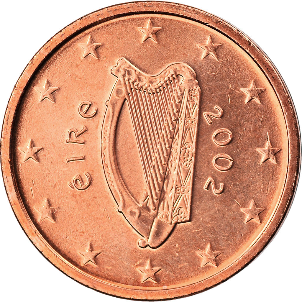 IRELAND REPUBLIC, 2 Euro Cent, 2002, Sandyford, MS(63), Copper Plated Steel