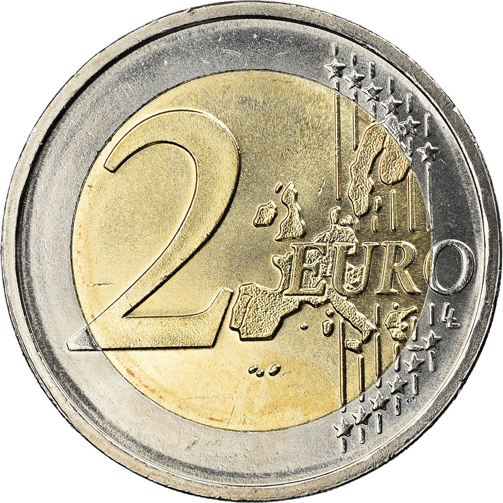 Grécia, 2 Euro, 2002, Athens, MS(63), Bimetálico, KM:188
