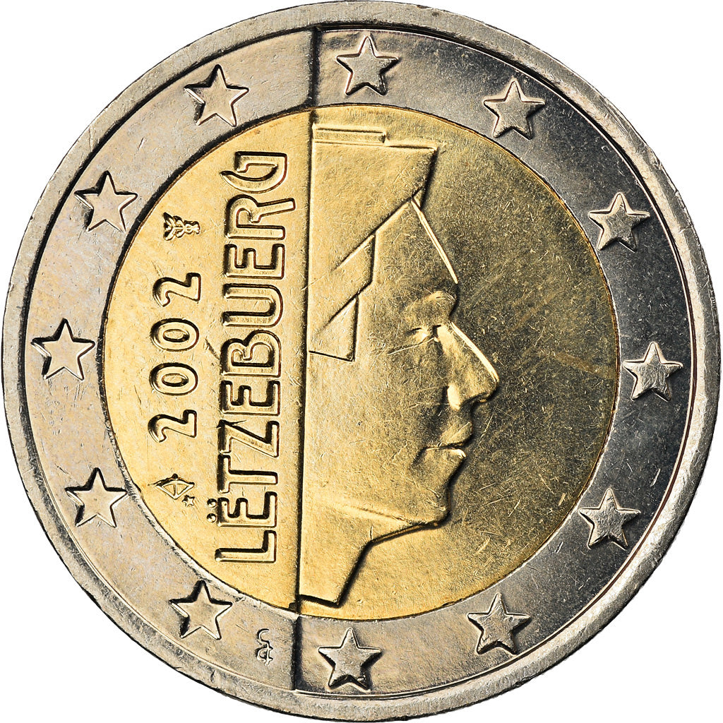 Luxemburgo, 2 Euro, 2002, Utrecht, MS(63), Bimetálico, KM:82