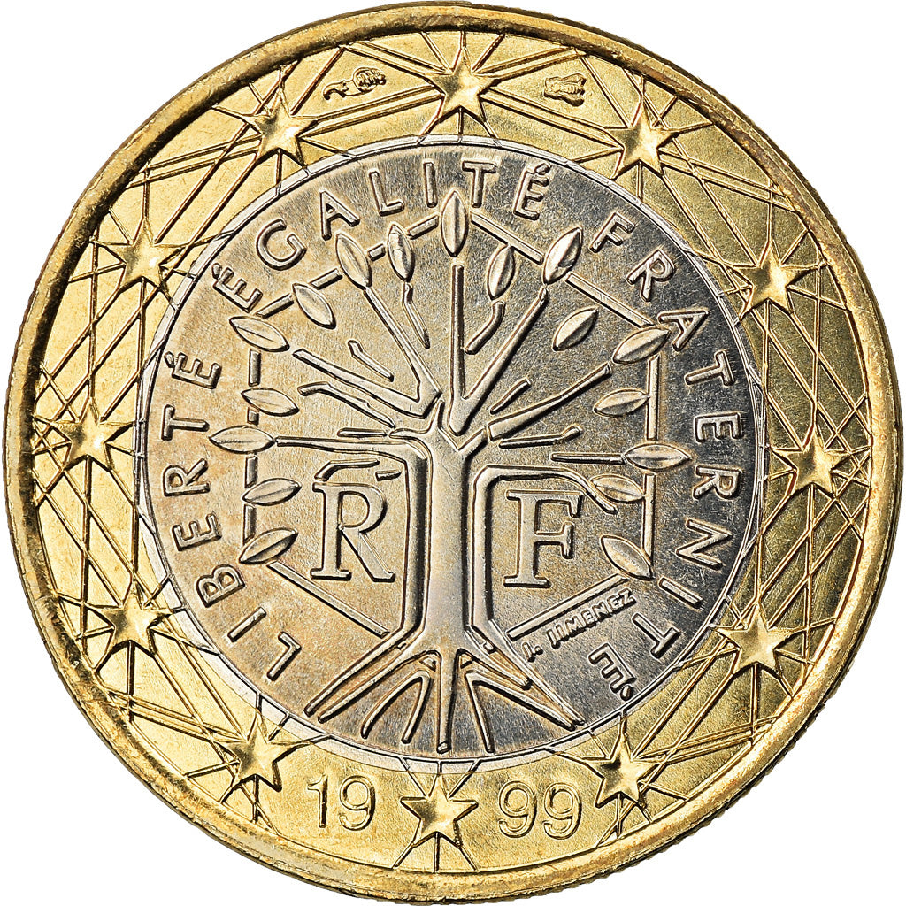 Francia, Euro, 1999, Paris, SPL, Bi-metallico, KM:1288