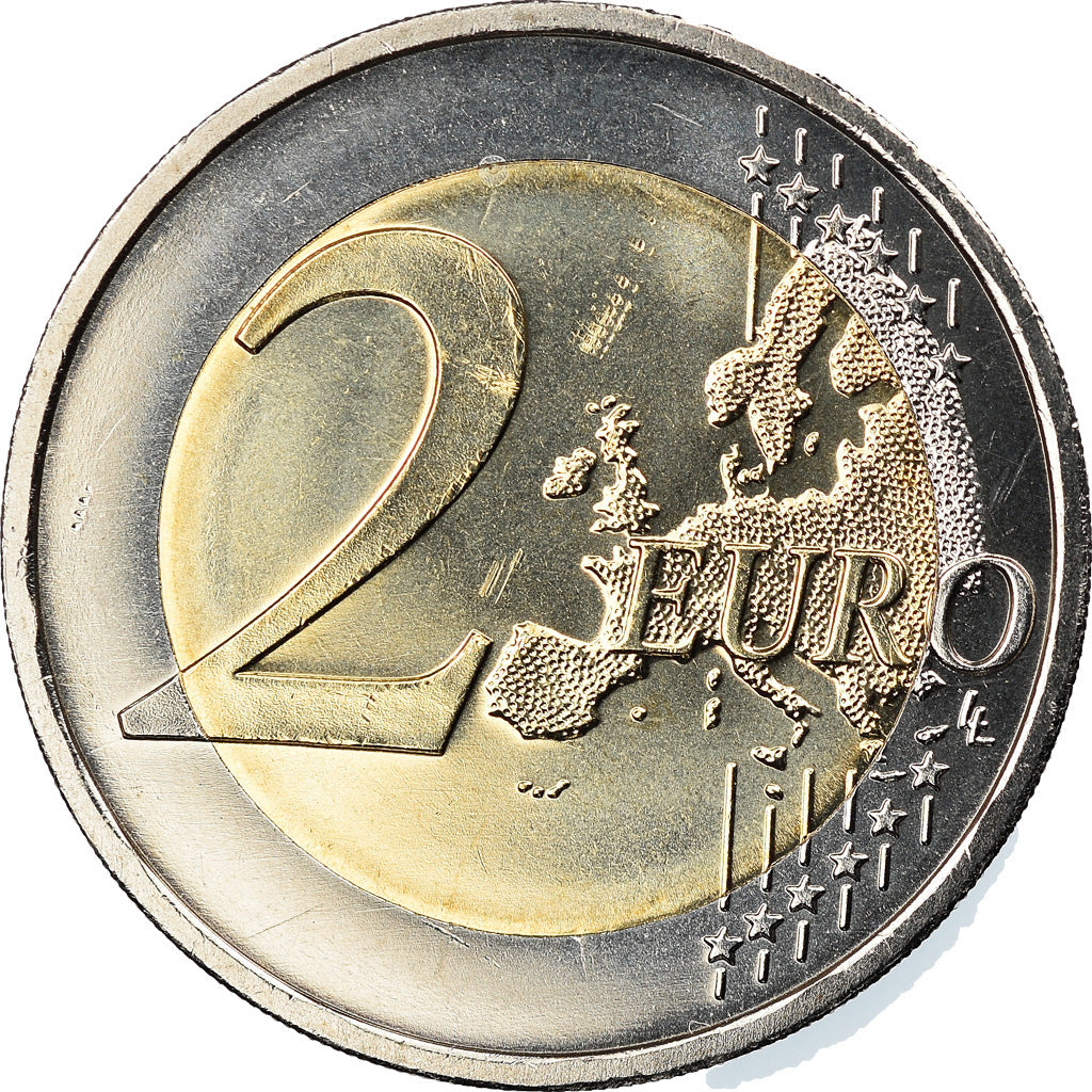 Latvia, 2 Euro, 2014, UNZ, Bi-Metallic