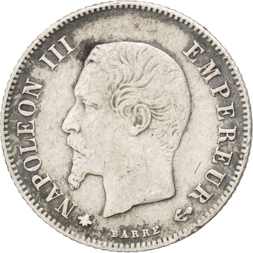 Coin, France, Napoleon III, Napoléon III, 20 Centimes, 1860, Strasbourg