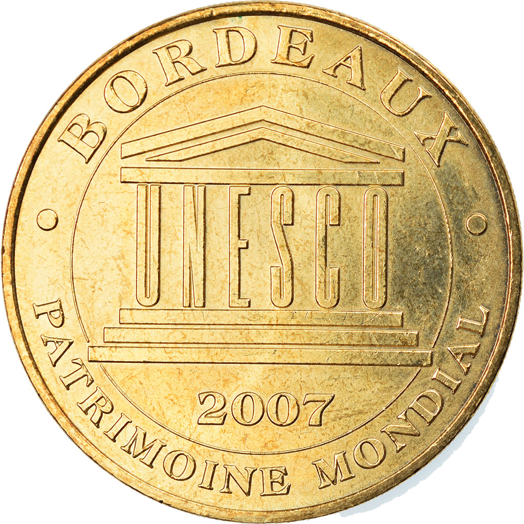 France, Token, Touristic token, Bordeaux - Unesco, Arts & Culture, 2008, MDP