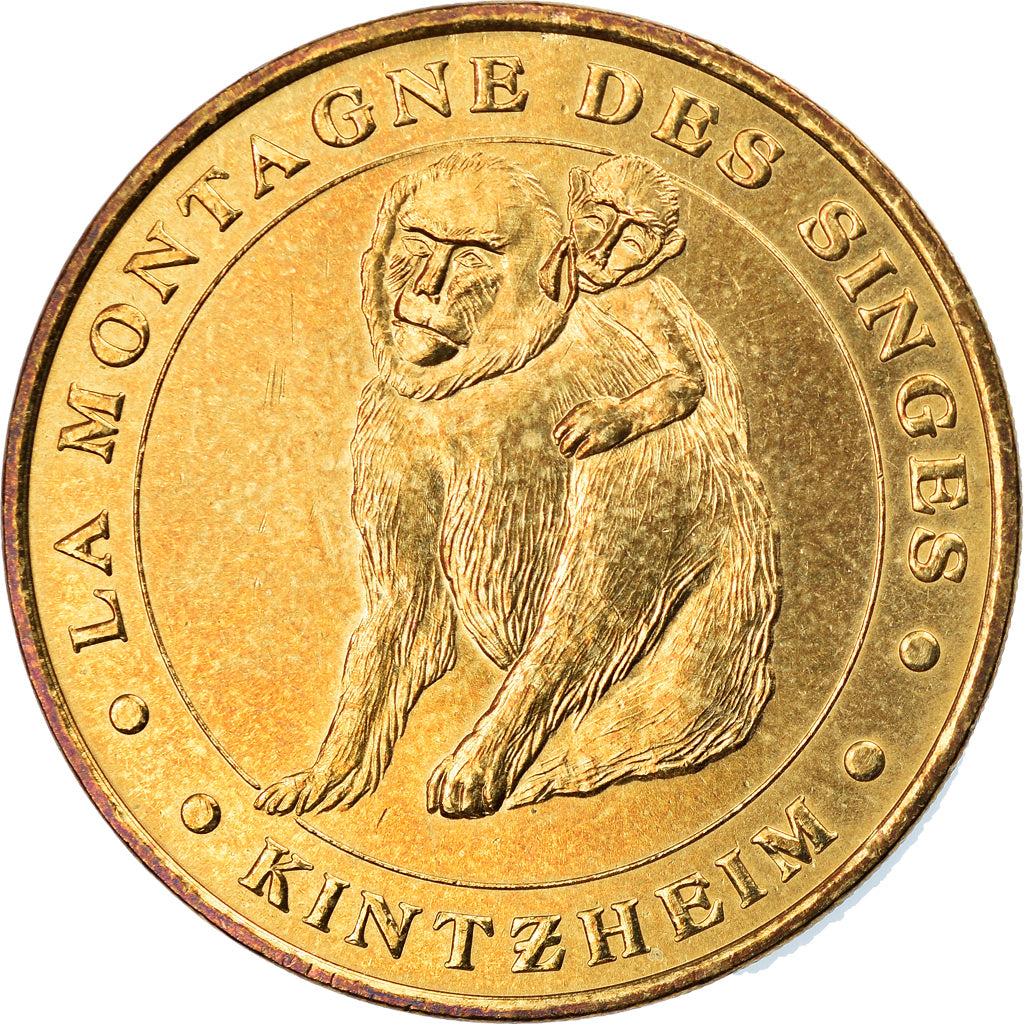 Francja, Token, Żeton turystyczny, Kintzheim -  Montagne des Singes n°3