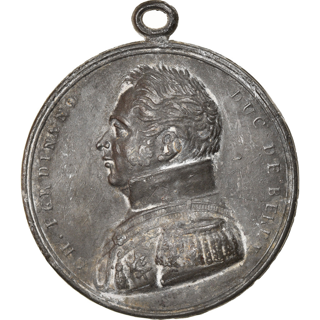 France, Medal, Mort de Charles Ferdinand, Duc de Berry, History, 1820