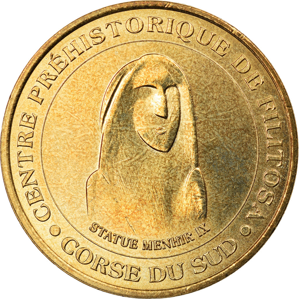 Francia, Token, Jetón turístico, Sollacaro - Centre préhistorique de Filitosa