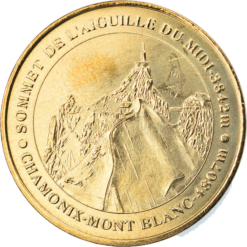 France, Token, Touristic token, Chamonix - Mont-Blanc - Sommet de l'aiguille du