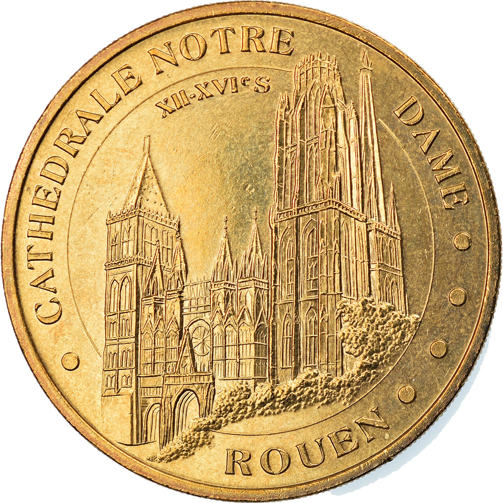 Francja, Token, Żeton turystyczny, 76/ Cathédrale Notre-Dame - Rouen, Sztuka i