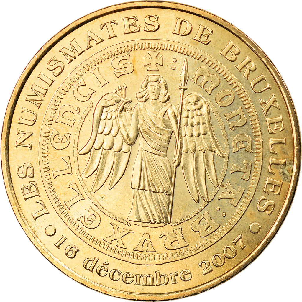 Belgium, Token, Belgique - Bruxelles - Les Numismates, 2007, MDP, AU(55-58)