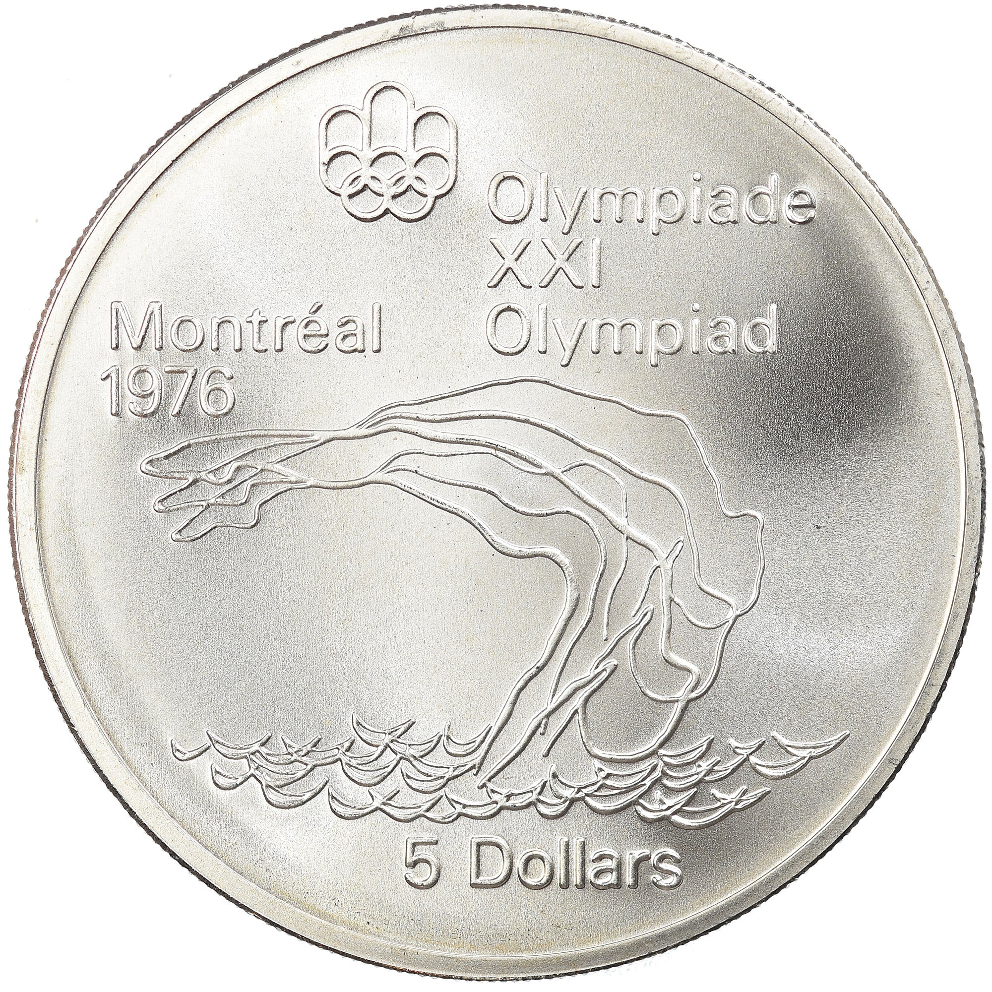 Coin, Canada, Elizabeth II, 5 Dollars, 1975, Royal Canadian Mint, Ottawa