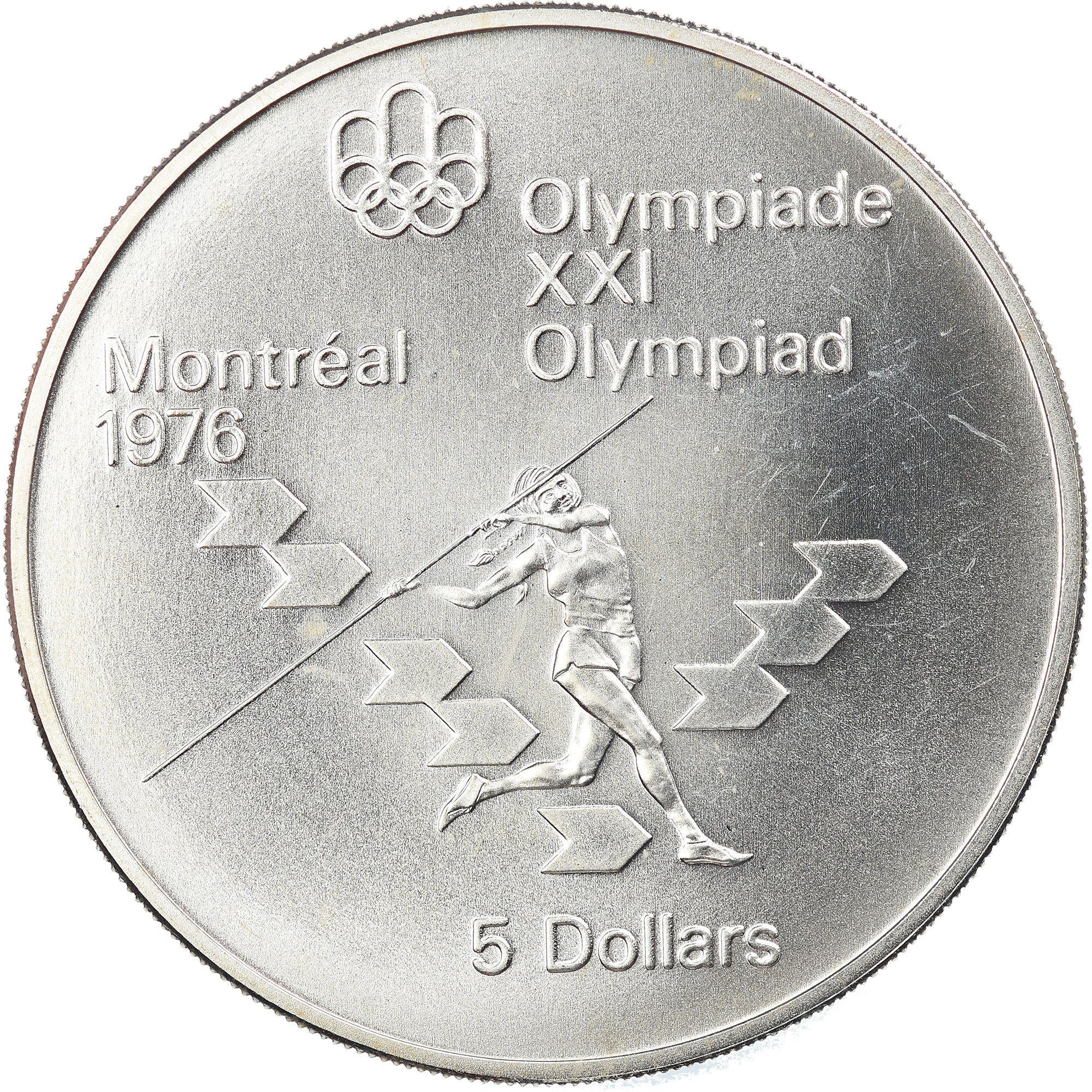 Coin, Canada, Elizabeth II, 5 Dollars, 1975, Royal Canadian Mint, Ottawa