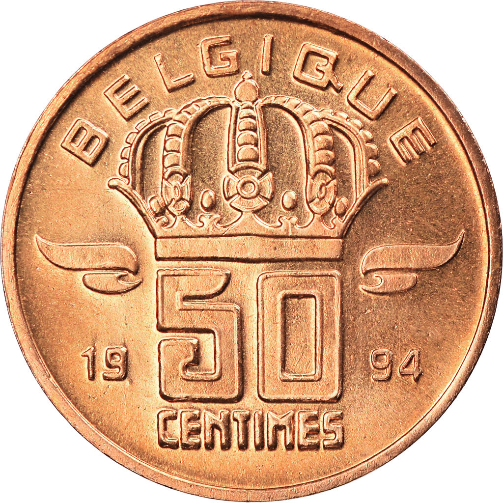 Münze, Belgien, Baudouin I, 50 Centimes, 1994, STGL, Bronze, KM:148.1