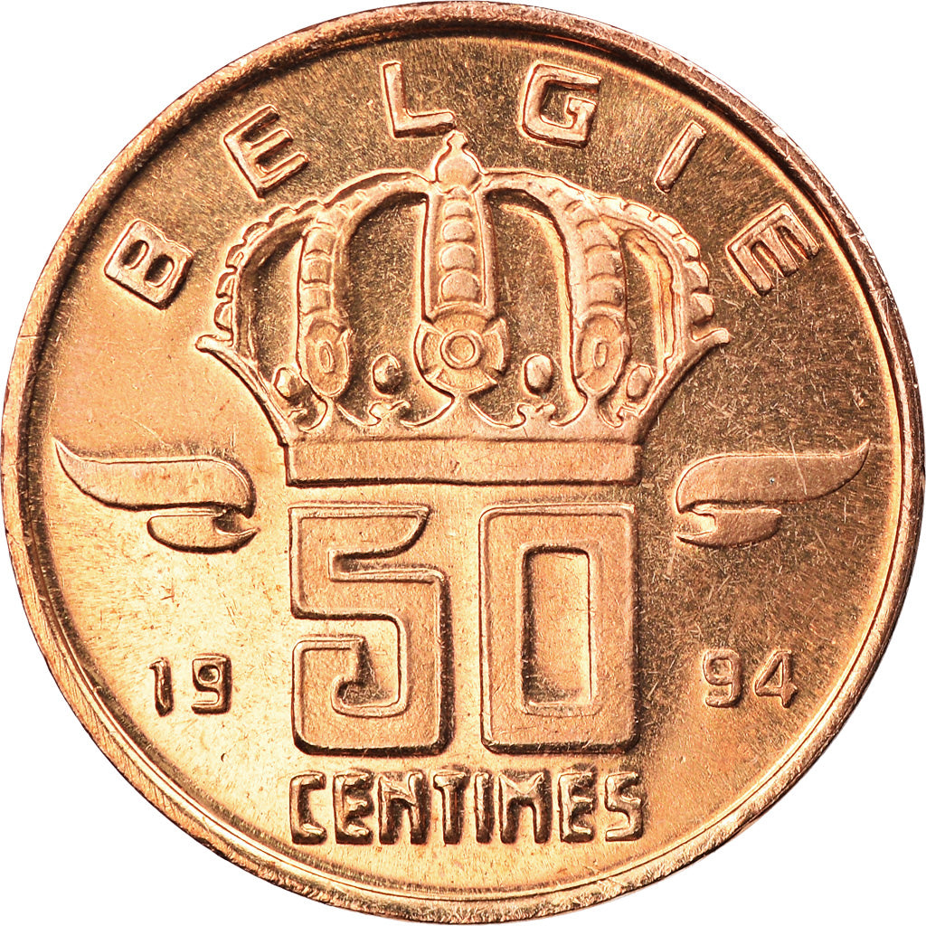 Münze, Belgien, Baudouin I, 50 Centimes, 1994, STGL, Bronze, KM:149.1