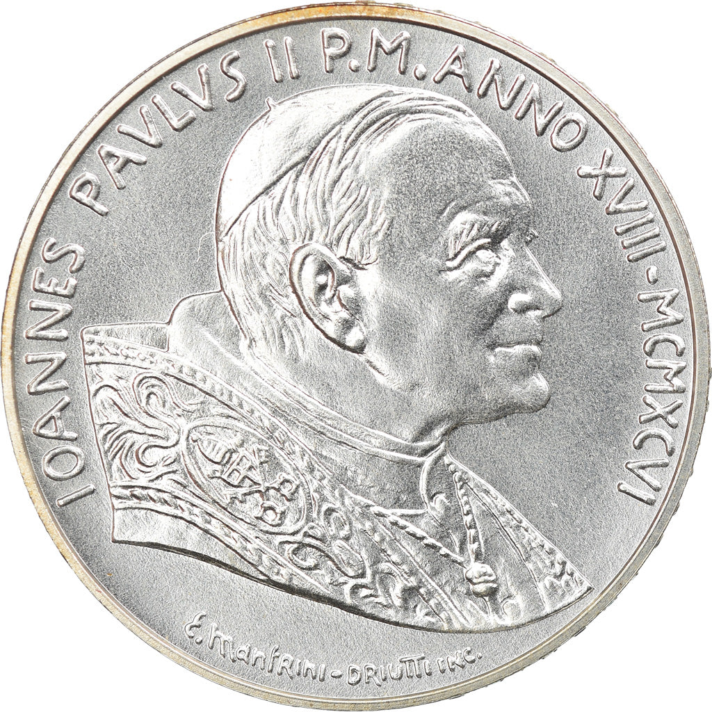 Münze, Vatikanstadt, John Paul II, 500 Lire, 1996, Roma, STGL, Silber, KM:269