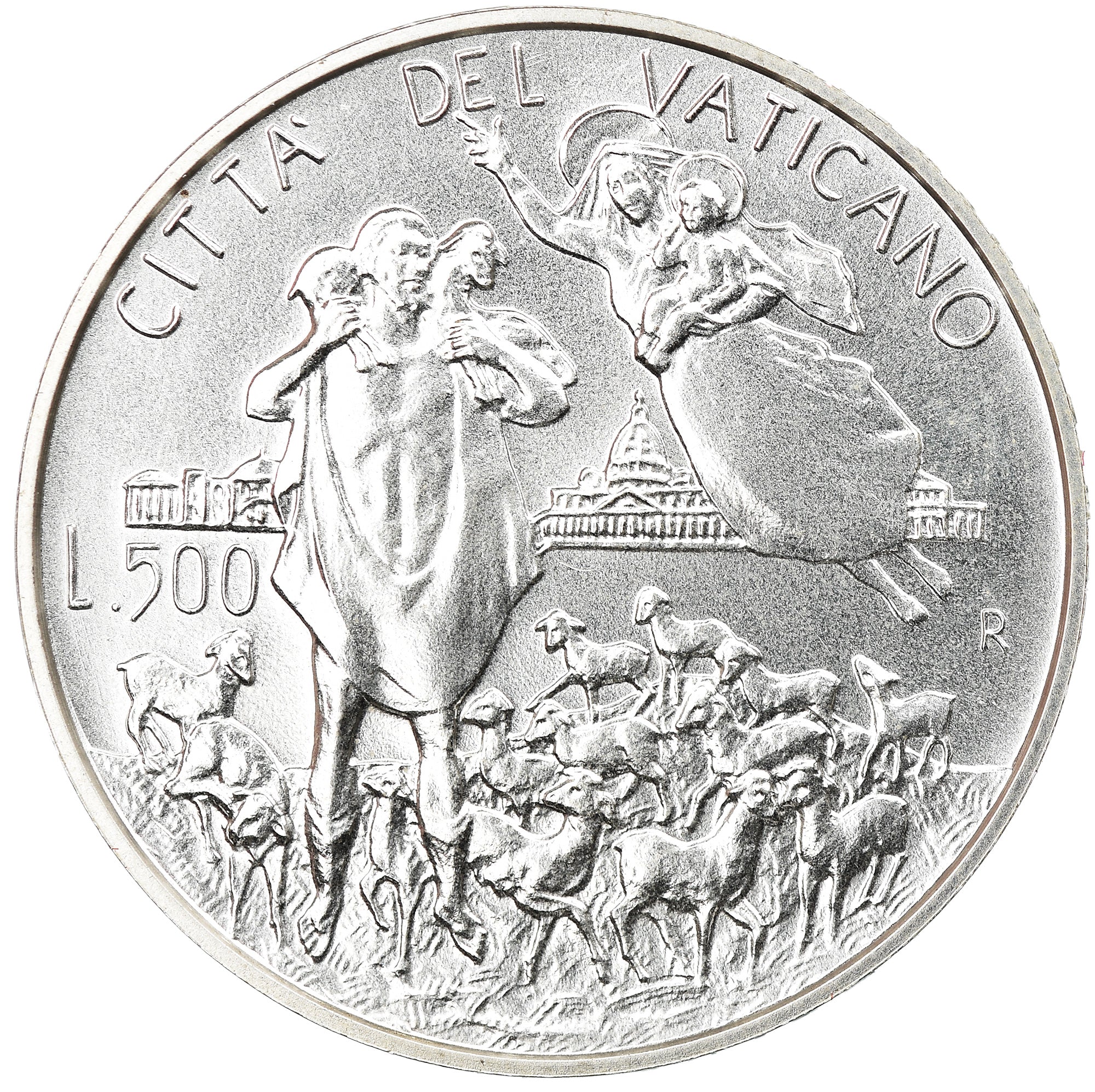 Münze, Vatikanstadt, John Paul II, 500 Lire, 1996, Roma, STGL, Silber, KM:269