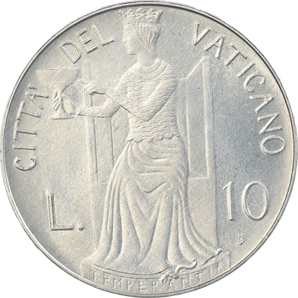 Munten, Vaticaanstad, John Paul II, 10 Lire, 1979, Roma, FDC, Aluminium, KM:143