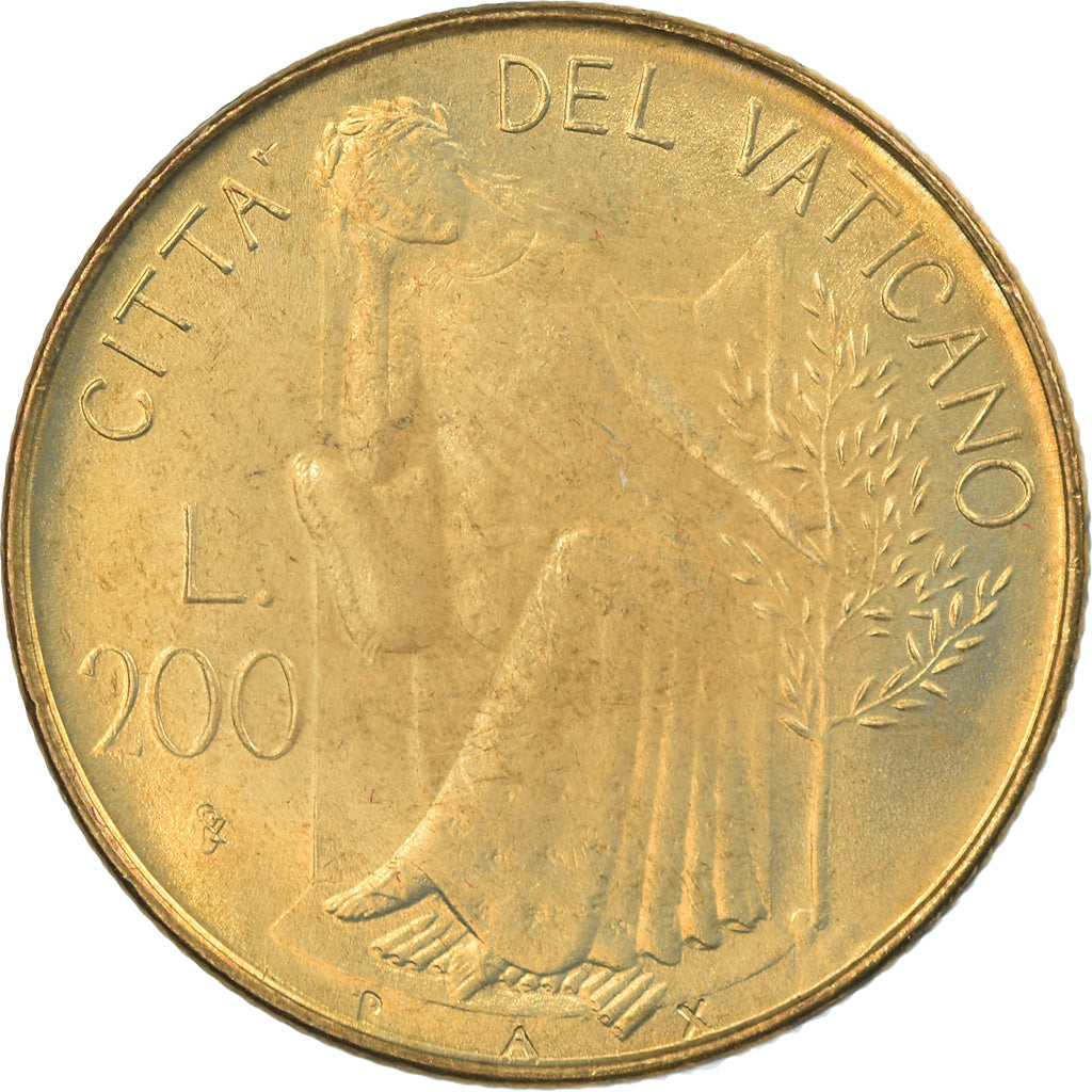 Coin, VATICAN CITY, John Paul II, 200 Lire, 1979, Roma, MS(65-70)