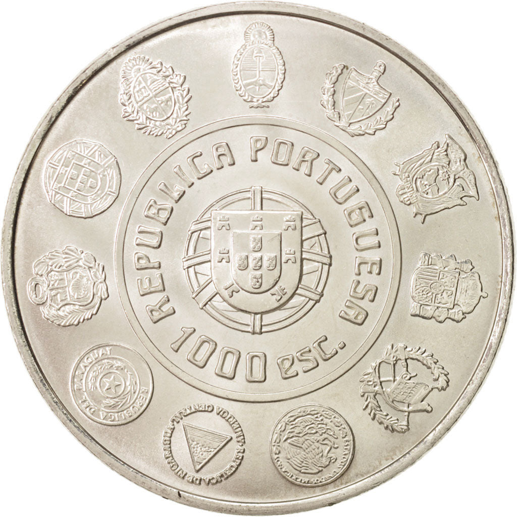 Coin, Portugal, 1000 Escudos, 2000, MS(63), Silver, KM:727