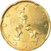 Italy, 20 Euro Cent, 2005, Rome, MS(65-70), Brass, KM:214
