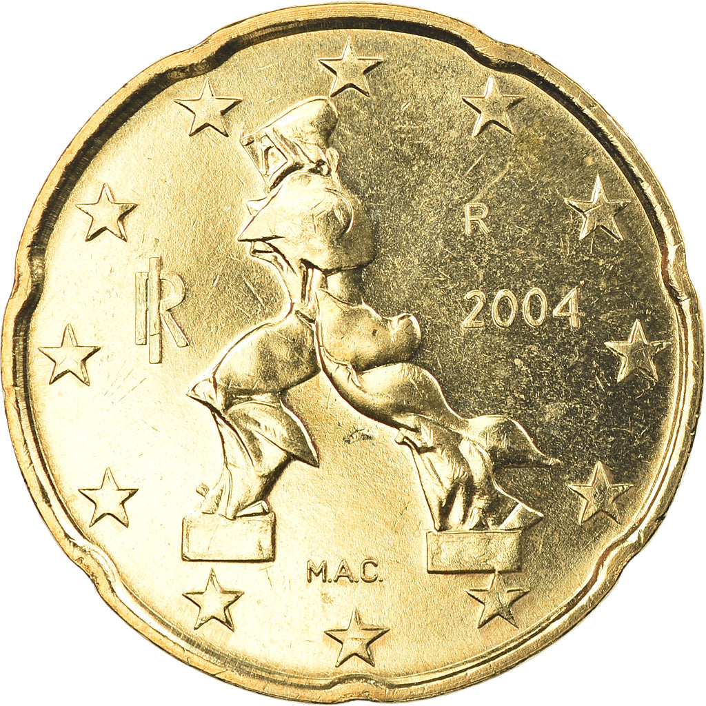 Italië, 20 Euro Cent, 2004, Rome, FDC, Tin, KM:214