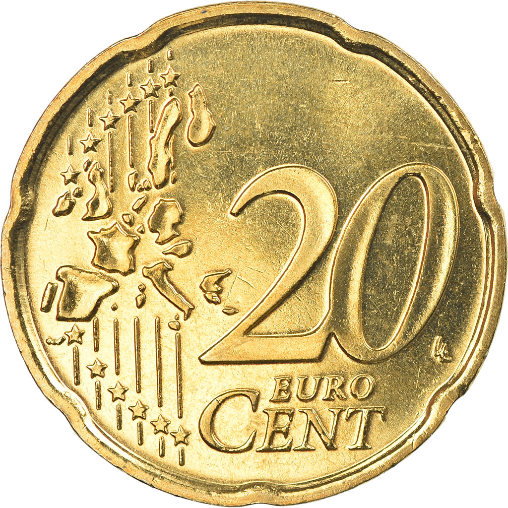 Italië, 20 Euro Cent, 2004, Rome, FDC, Tin, KM:214