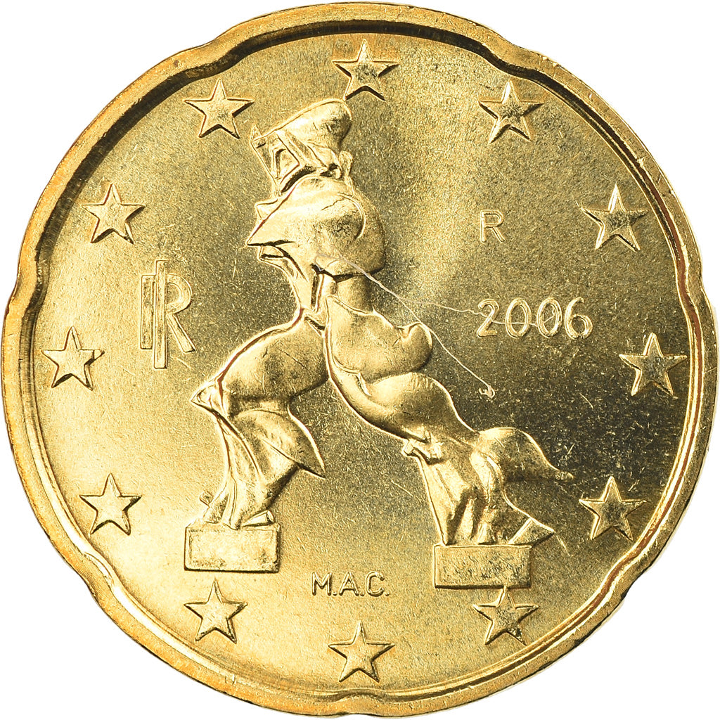 Italië, 20 Euro Cent, 2006, Rome, FDC, Tin, KM:214