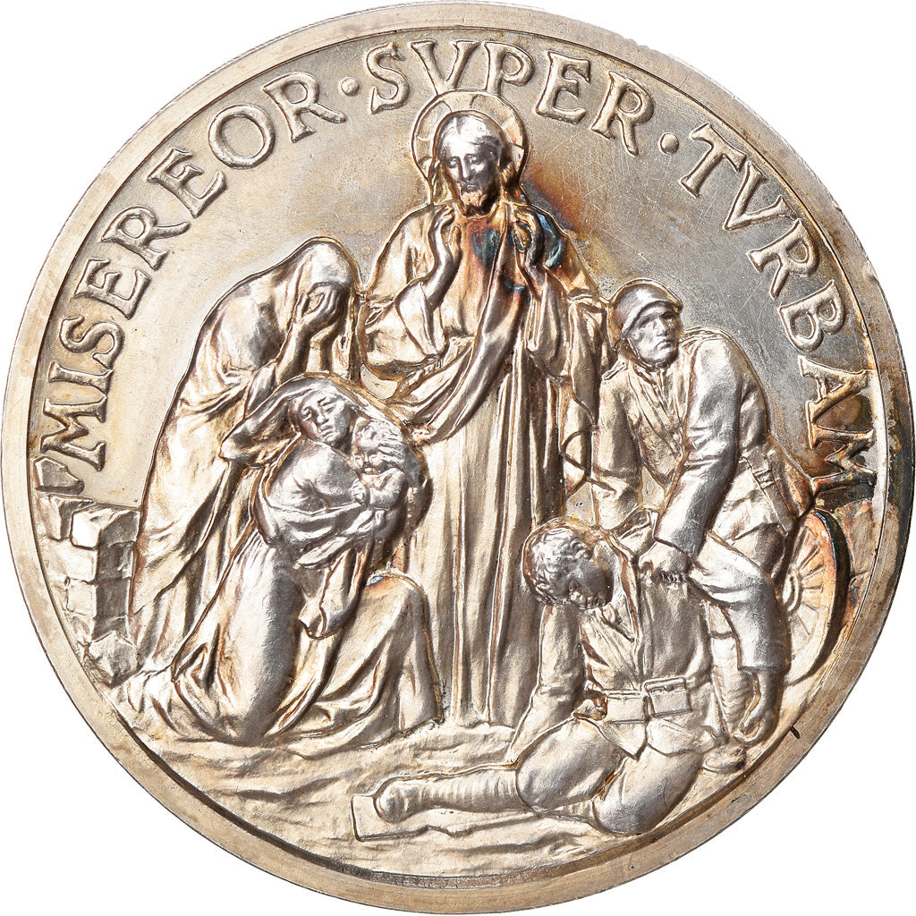Vatikan, Medaille, Pivs XII, Misereor Super Turbam, Religions & beliefs, 1941