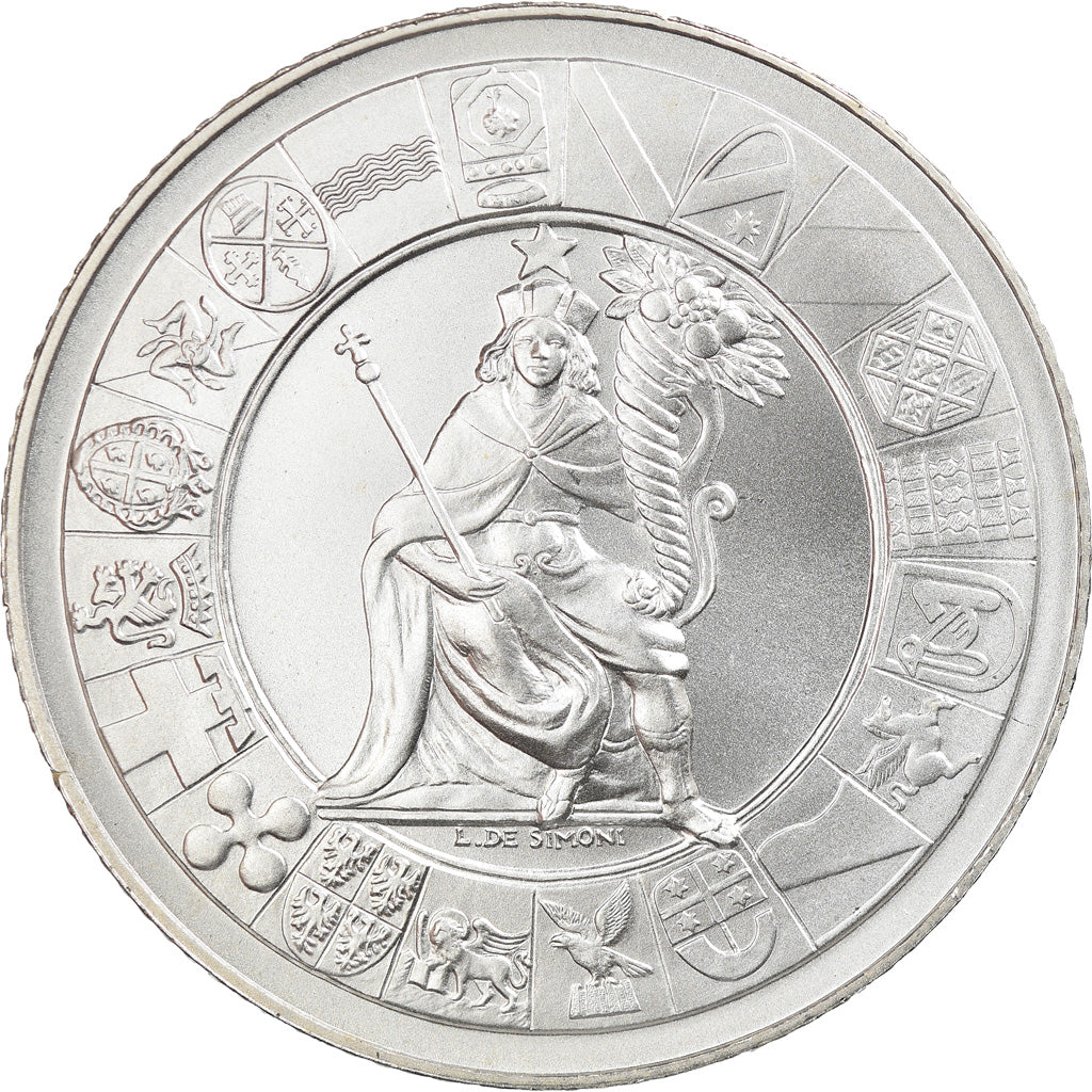 Italia, 5 Euro, 60ème anniversaire de la République italienne, 2006, Rome