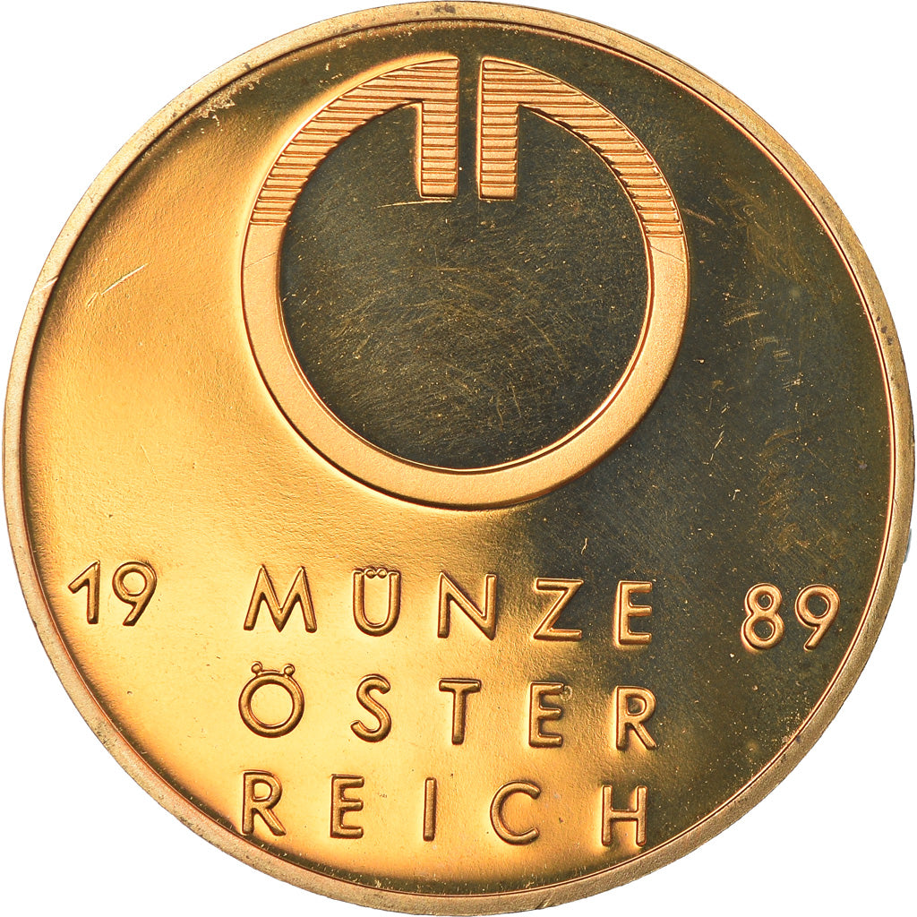 Austria, Token, Munze, 1989, FDC, Cobre - latón