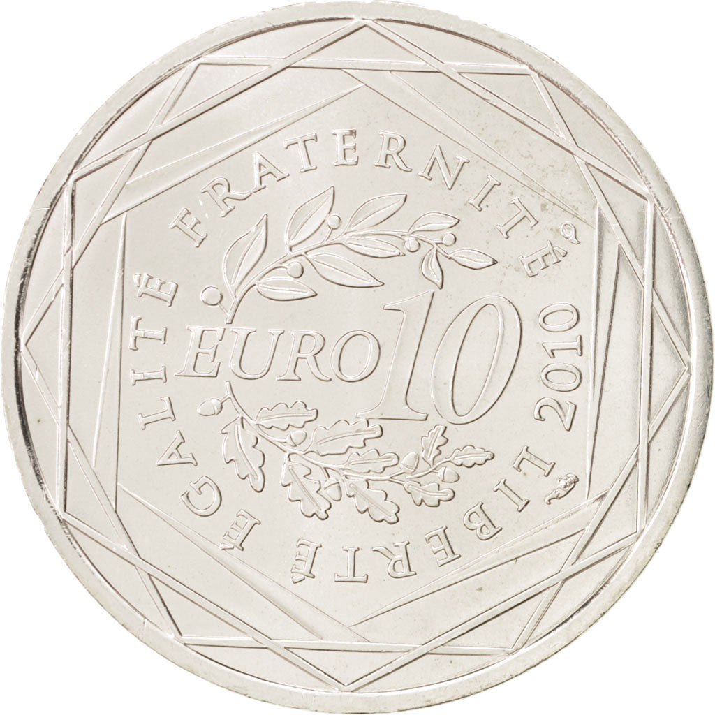 Coin, France, 10 Euro, 2010, MS(63), Silver, KM:1659