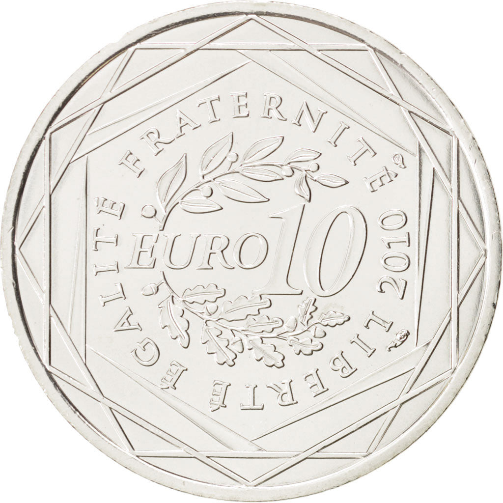 Coin, France, 10 Euro, 2010, MS(63), Silver, KM:1668