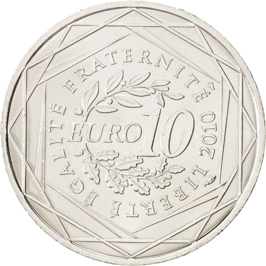 Münze, Frankreich, 10 Euro, 2010, UNZ, Silber, KM:1657