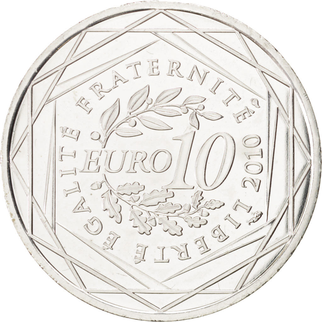 Coin, France, 10 Euro, 2010, MS(63), Silver, KM:1653