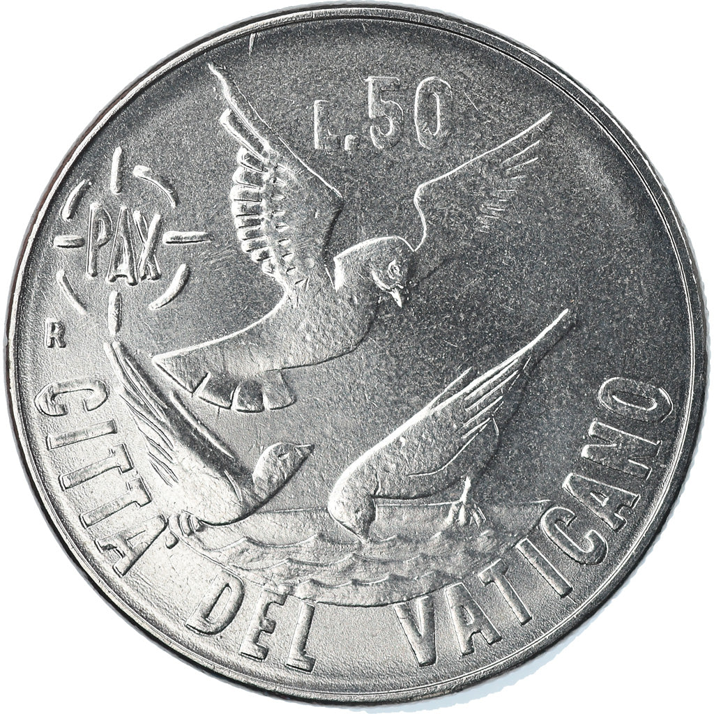 Moeda, CIDADE DO VATICANO, John Paul II, 50 Lire, 1984, Roma, MS(65-70), Aço
